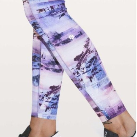 Lululemon Fast & Free 7/8 Tight II *Nulux 25" Sunrise Silhouette Multi Size 2 - Picture 9 of 11